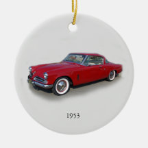 1953 rode klassieke autoversiering