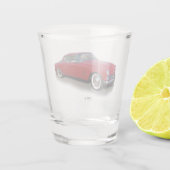 1953 Rood klassiek autoschotglas Shot Glas (Achterkant)