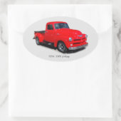 1954 3100 autocollant de camionnette rouge (Sac)
