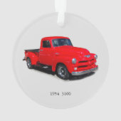 1954 3100 camionnette rouge ornement acrylique (dos)