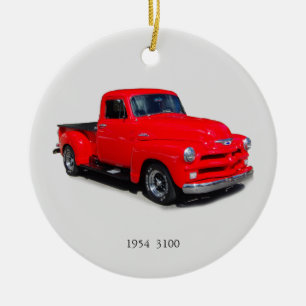 1954 3100 ornement de camionnette rouge