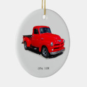 1954 3100 rode bestelwagen, versierd keramisch ornament (Rechts)