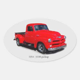 1954 3100 rode sticker voor bestelwagens