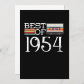 1954  66 e Birthday Jubileum Gift Kaart (Voorkant / Achterkant)