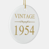  1954 70e geboortedag keramisch ornament (Rechts)