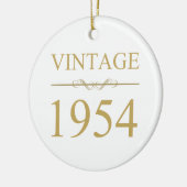  1954 70e geboortedag keramisch ornament (Links)