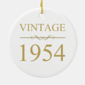  1954 70e geboortedag keramisch ornament (Achterkant)