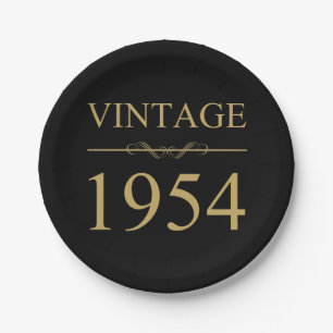 1954 70e geboortedag papieren bordje