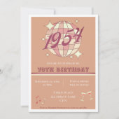 1954 70ste verjaardag roze feestje Uitnodiging (Voorkant)