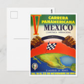 1954 Carrera Panamericana racing Briefkaart (Voorkant / Achterkant)