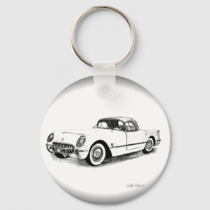 1954 Chevrolet Corvette Key chain Sleutelhanger
