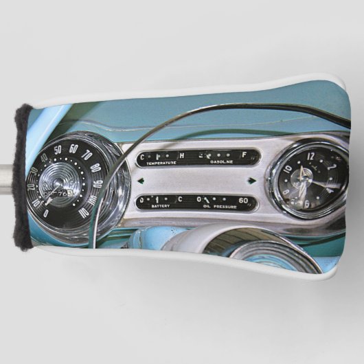 1954 Classic Car Dashboard Golfheadcover (Voorkant)