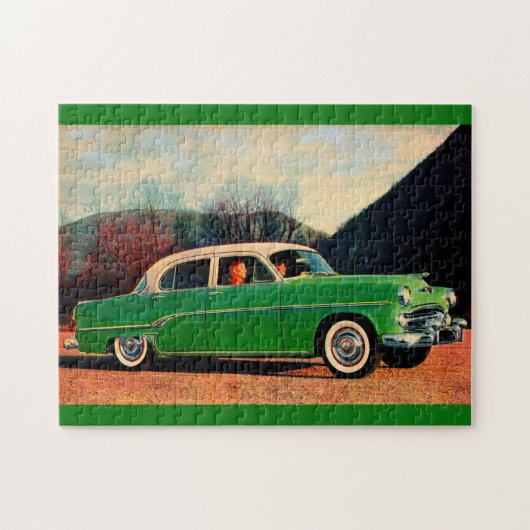 1954 Dodge Royal V8 in groen Legpuzzel (Horizontaal)