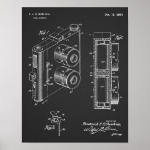 1954 Kunsttekenafdrukken met dubbele camera Poster