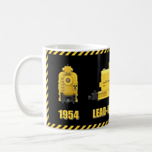 1954 Lead-Lined Diesel Train Coffee Mug (Gauche)