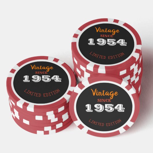  1954 Limited Edition Poker Chips – 72e (Opstapeling)