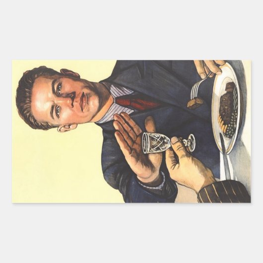 1954 Sovjet-Poster tegen alcohol Rechthoekige Sticker (Voorkant)