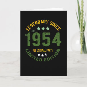 1954 verjaardag kaart