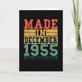 1955 Birthday December Vintage Saying Kaart (Voorkant)