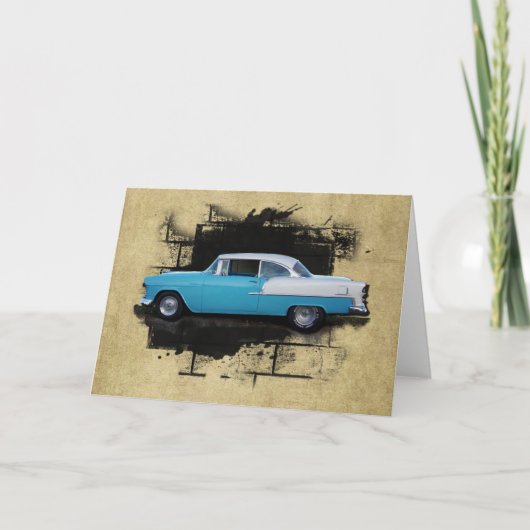 1955 Chevy Bel Air- Classic Cars- Kaart (Voorkant)