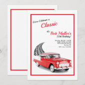 1955 Chevy Bel Air Uitnodiging Verticaal (Voorkant / Achterkant)