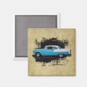 1955 Chevy Bel Air - Voitures Classiques - Magnet (Recto/Verso)