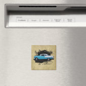 1955 Chevy Bel Air - Voitures Classiques - Magnet (In Situ (Lave-vaisselle))