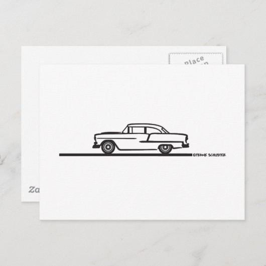 1955 Chevy Hardtop Post Briefkaart (Voorkant / Achterkant)