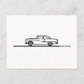 1955 Chevy Hardtop Post Briefkaart (Voorkant)
