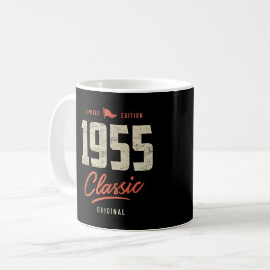 1955 Classic Birthday Gift Koffiemok (Voorkant links)