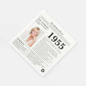 1955 Dagblad Verjaardag Trivia Servet (Hoek)