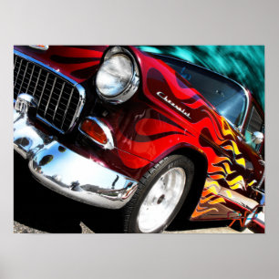 1955 Hete Staaf Chevy Poster