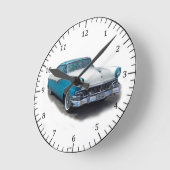 1955 horloge classique Fairlane bleu/blanc (Angle)