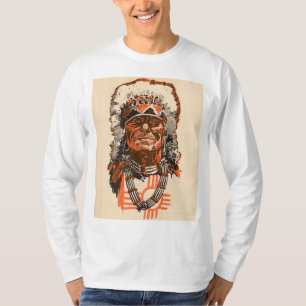 1955 Indiaas chef van Billy the Kind (UK) strips T-shirt