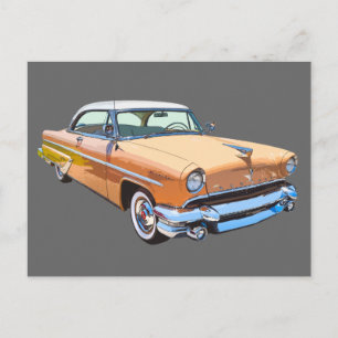 1955 Lincoln Capri Luxury Car Briefkaart