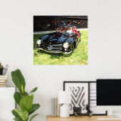1955 Mercedes Benz 300SL Gullwing Poster (Thuiskantoor)
