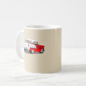 1955 Mok van hoezen - Rood en wit (Voorkant links)