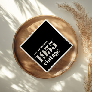 1955 naam Black 70ste verjaardagsfeest Servet