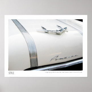 1955  Pontiac Star Chief Hood Ornament Poster