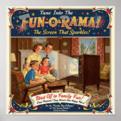 1955  televisie Adverteren Poster (Voorkant)