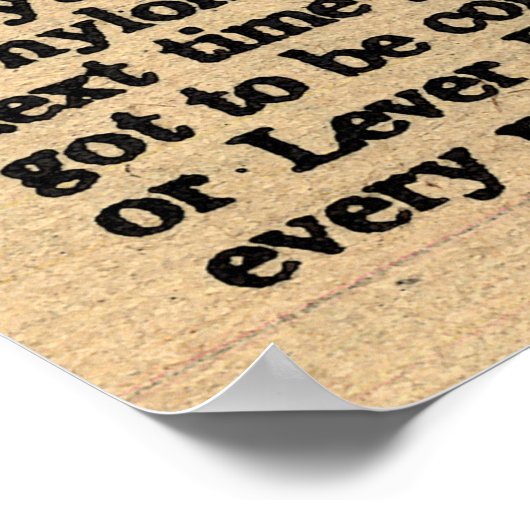 1955 waspoeder en verdraaid schuim poster (Hoek)