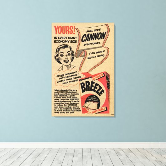 1955  waspoeder omkeren canvas afdruk (Insitu (Houten vloer))