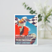 1955 wedstrijd Zandvoort Grand Prix Briefkaart (Staand voorkant)