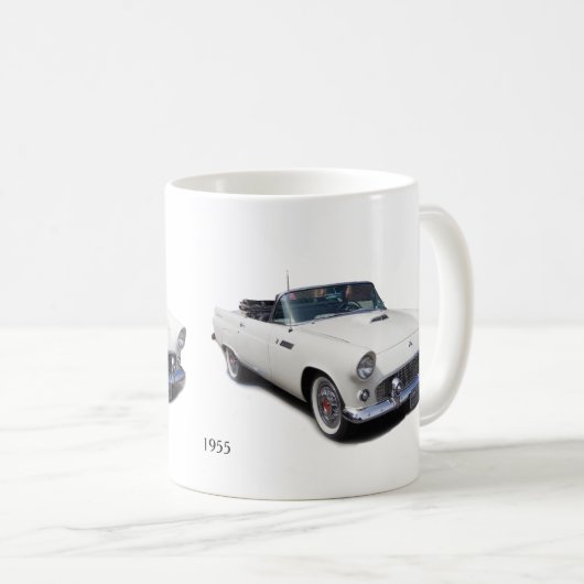 1955 witte converteerbare mokken (Voorkant rechts)