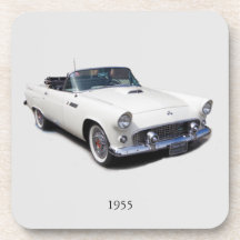 1955 witte converteerbare onderzetters