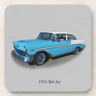 1956 Bel Air set de 6 dessous de verre en plastiqu