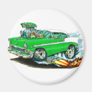 1956 Chevy 150-210 Green Car Magneet