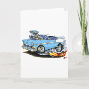 1956 Chevy 150-210 Lt. Blue Car Kaart
