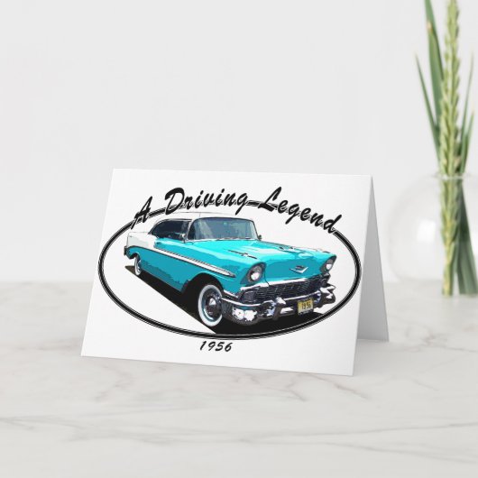 1956 HET BLAUW VAN HET BEL AIR KAART (Voorkant)