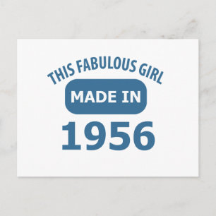 1956 jaar fantastische design briefkaart